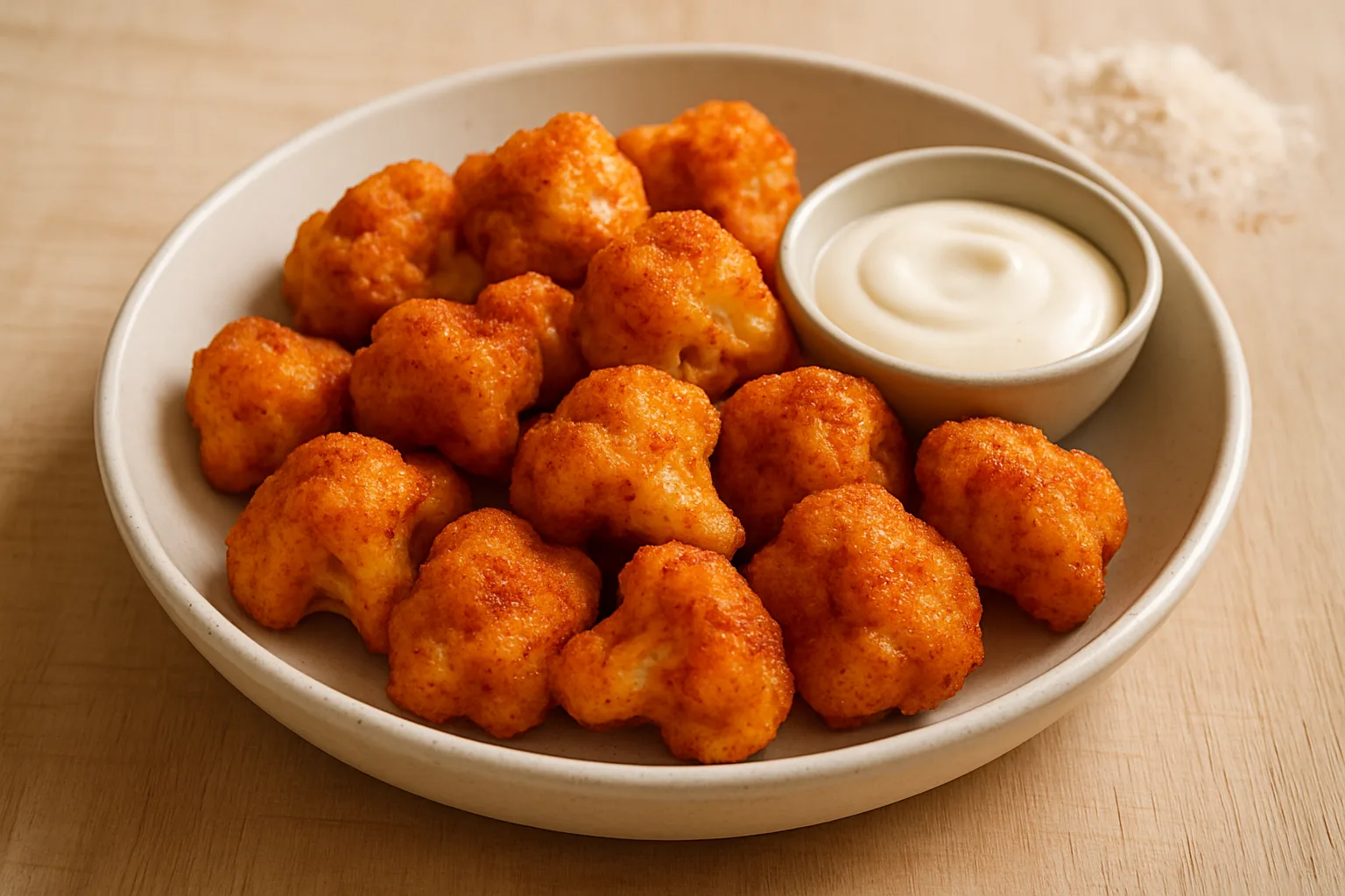 Impressie van Bloemkoolnuggets