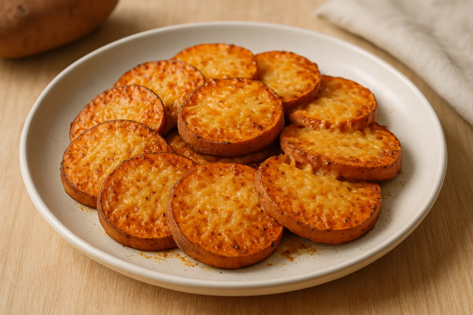 Impressie van Gegratineerd zoet aardappelhapje