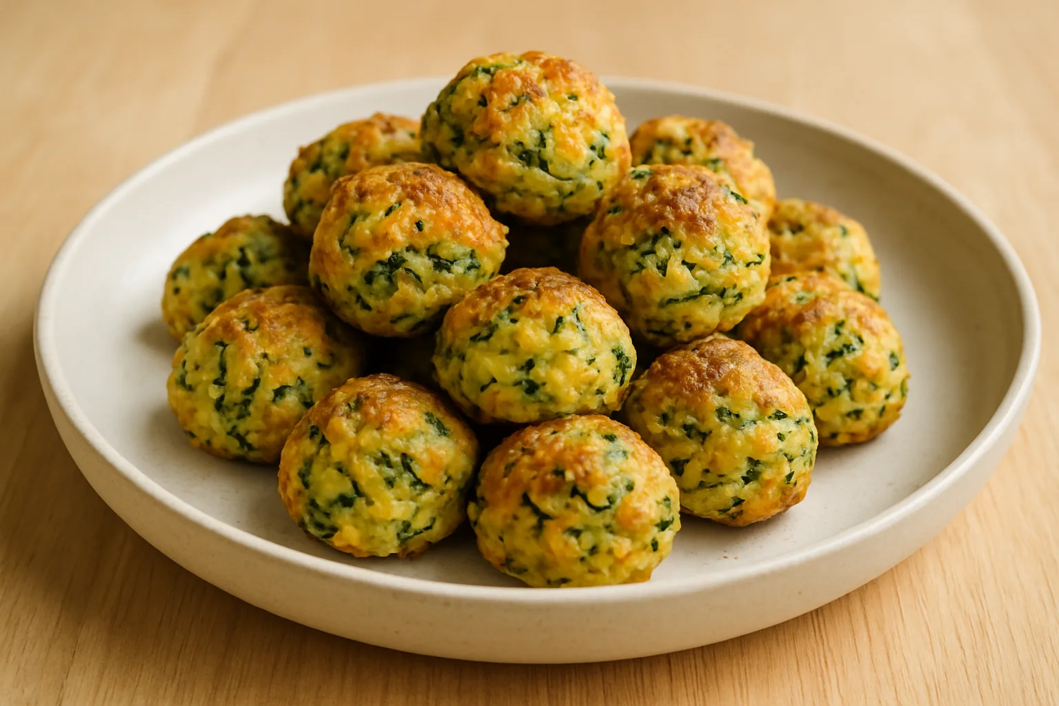 Impressie van Courgetteballetjes