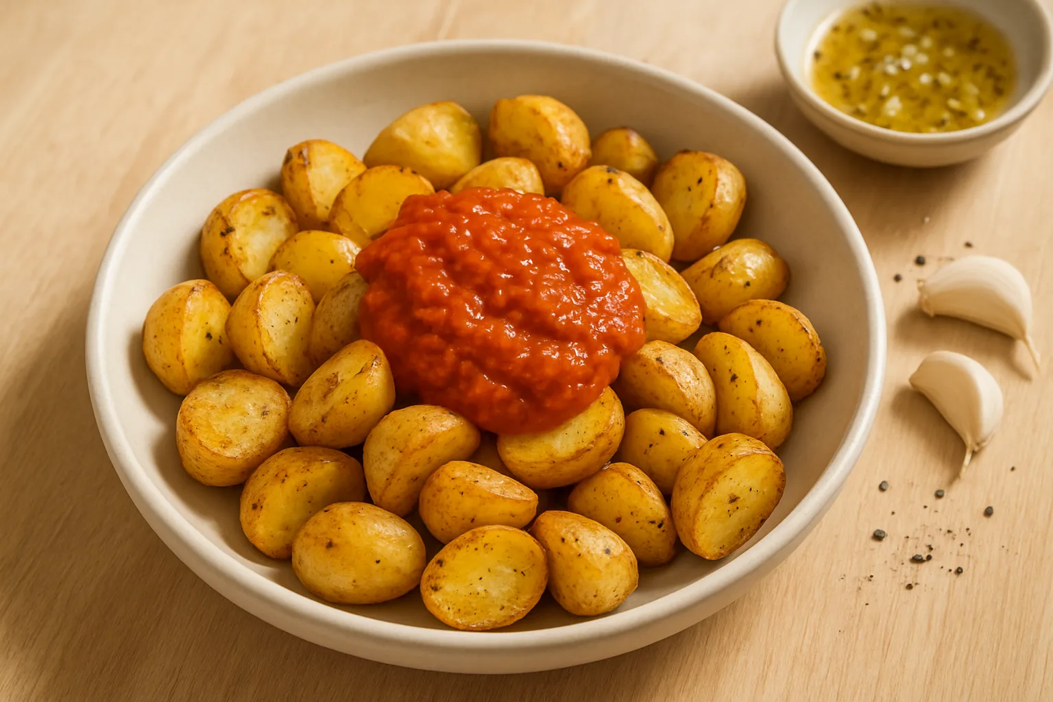 Impressie van Patatas bravas